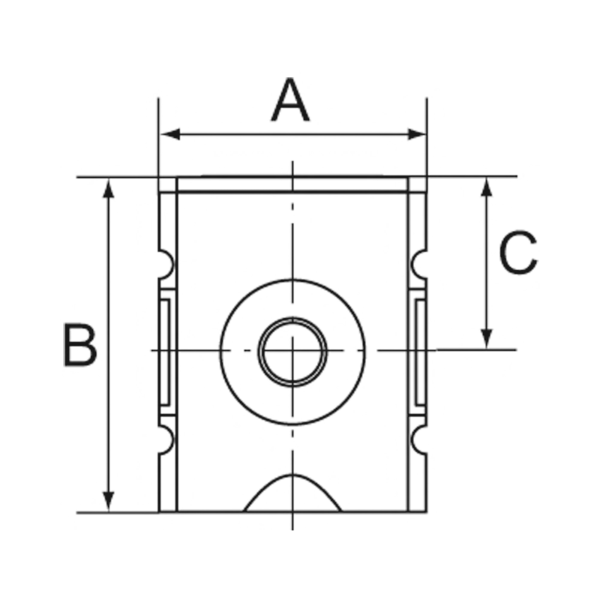 Verteiler »FUTURA-mini«, BG 0, G 1/4, Abgänge 2 x G 1/4 Produktbild img2 L