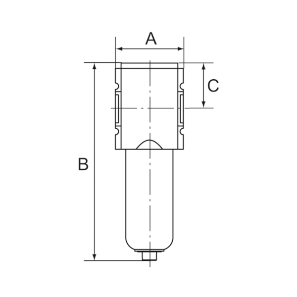 Aktivkohlefilter »FUTURA-mini« mit Metallbehälter, BG 0, G 1/4 Produktbild img2 L