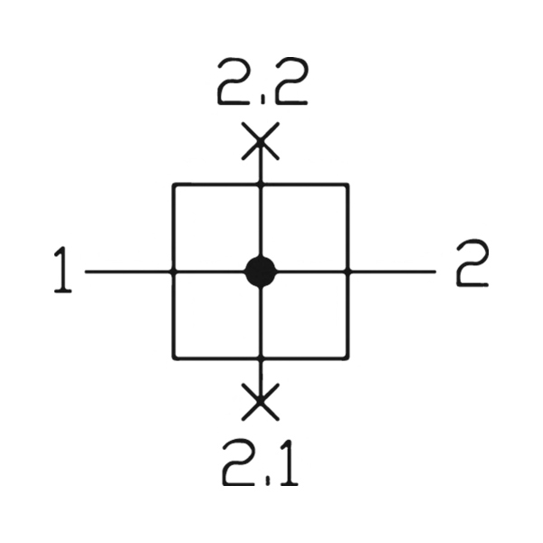 Verteiler »FUTURA-mini«, BG 0, G 1/4, Abgänge 2 x G 1/4 Produktbild img3 L