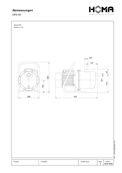 Universalpumpe GPE105 Produktbild img3 L