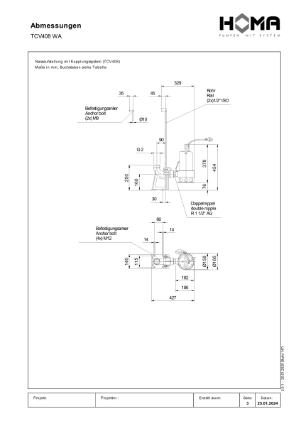 Schmutzwasserpumpe mit Schwimmer TCV408 WA Produktbild img3 L