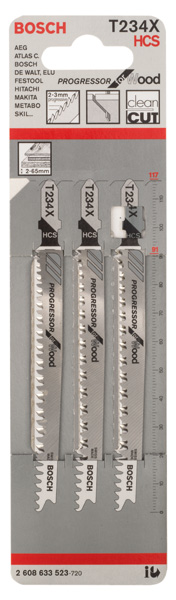 Stichsägeblatt T 234 X Bosch VE à 5 Stück Progressor for Wood Produktbild img8 L