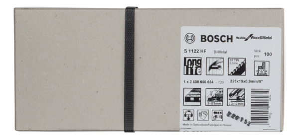 Säbelsägeblatt S 1122 HF VE à 100 Stück Bosch Produktbild img1 L