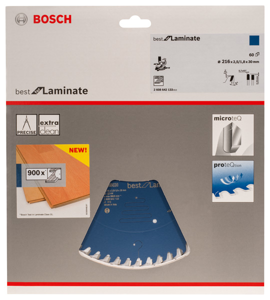 Bosch Kreissägeblatt Best for Laminate. Für Kapp- und Gehrungssägen Produktbild img3 L