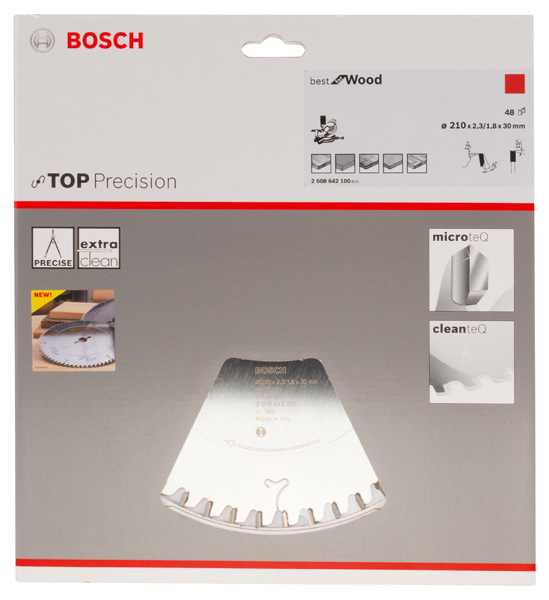 Bosch Kreissägeblatt Top Precision Best for Wood. Für Kapp- und Gehrungssägen Produktbild img3 L