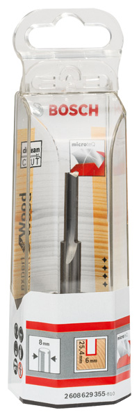 Nutfräser Expert for Wood, Voll-Carbide, 8&nbsp;mm, D1 6&nbsp;mm, L 25,4&nbsp;mm, G 76&nbsp;mm. Für Handfräsen Produktbild img5 L