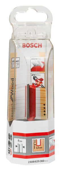 Nutfräser Expert for Wood, Carbide, 8&nbsp;mm, D1 12&nbsp;mm, L 31,8&nbsp;mm, G 63,8&nbsp;mm. Für Handfräsen Produktbild img5 L