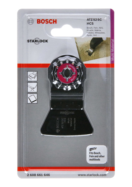 HCS Schaber ATZ 52 SC, starr. Für oszillierende Multifunktionswerkzeuge Produktbild img7 L