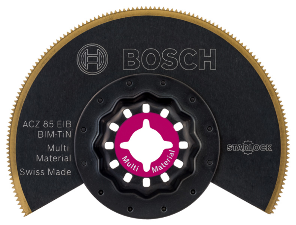 BIM-TiN Segmentsägeblatt ACZ 85 EIB Multi Material. Für oszillierende Multifunktionswerkzeuge Produktbild img1 L
