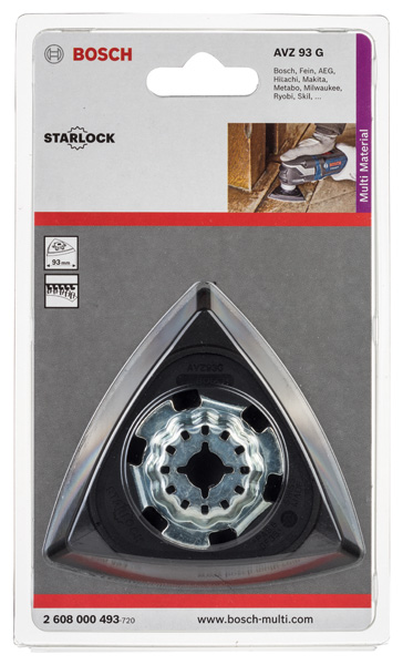 Starlock Schleifplatte AVZ 93 G. Für oszillierende Multifunktionswerkzeuge Produktbild img8 L