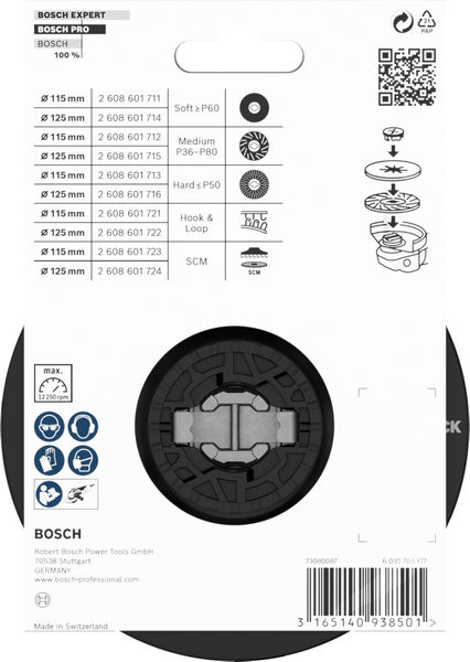 X-LOCK Stützteller 125 mm weich. Für kleine Winkelschleifer Produktbild img8 L