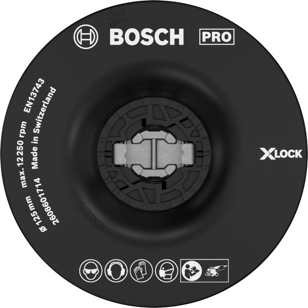 X-LOCK Stützteller 125 mm weich. Für kleine Winkelschleifer Produktbild img1 L