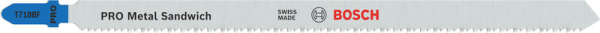 Stichsägeblatt T 718 BF Bosch VE à 3 Stück Flexible f Metal-Sandwich Produktbild img1 L
