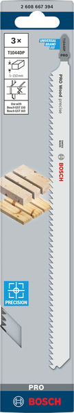 Stichsägeblatt T 1044 DP Bosch VE à 3 Stück Precision for Wood Produktbild img8 L