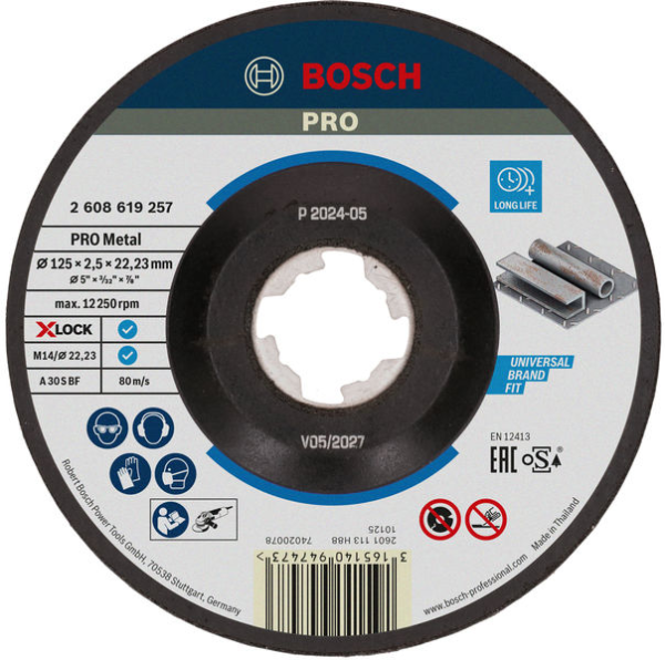 X-LOCK Expert for Metal 125 x 2,5 x 22,23 Trennscheibe gekröpft. Für kleine Winkelschleifer Produktbild img1 L