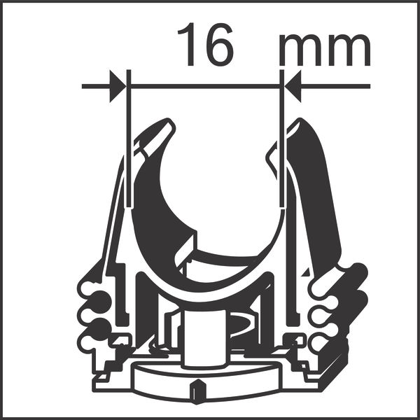 Rohrclip PRO EPC-16 Bosch VE a 100 St. Produktbild img2 L