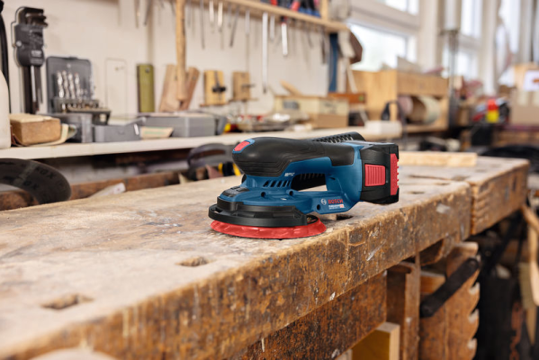 Akku Excenterschleifer GEX 18V-150-3 Bosch ohne Akku ohne Ladegerät Karton Produktbild img3 L
