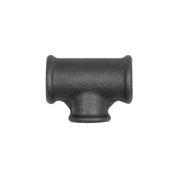 T-Stück 130, red. Rp 1 1/2, Rp 1 1/4, Rp 1 1/2 Temperguss schwarz Produktbild img1 L