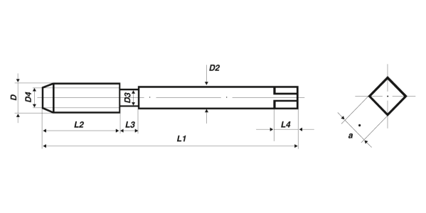 Völkel Einschnittgewindebohrer Produktbild img2 L