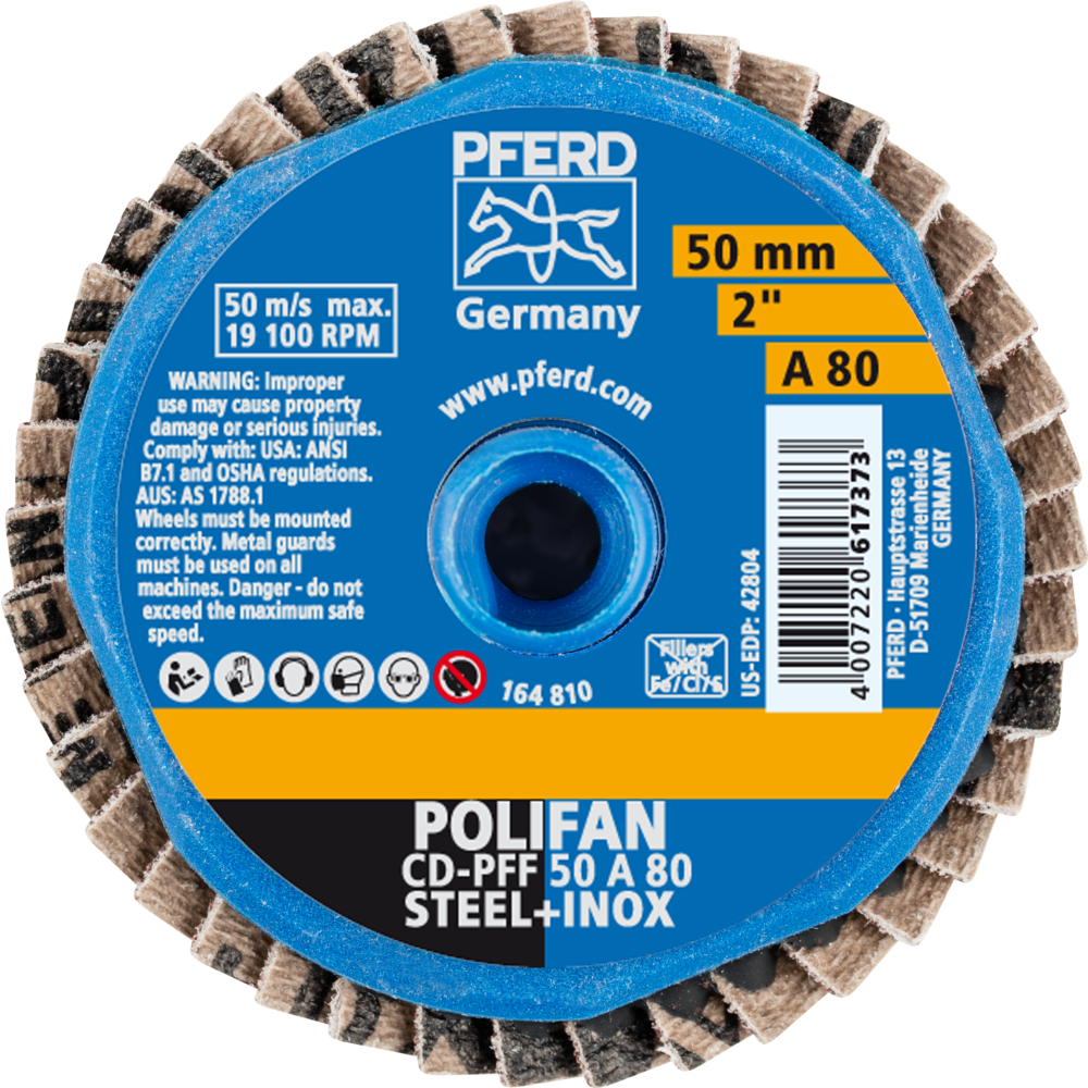 COMBIDISC Mini-Polifan Korund 50mm K80 Pferd Produktbild img4 L