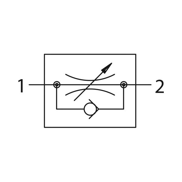 Drosselrückschlagven »Blaue Serie«, Zuluftdros., M5 a. 10bar Ø4mm Produktbild img3 L