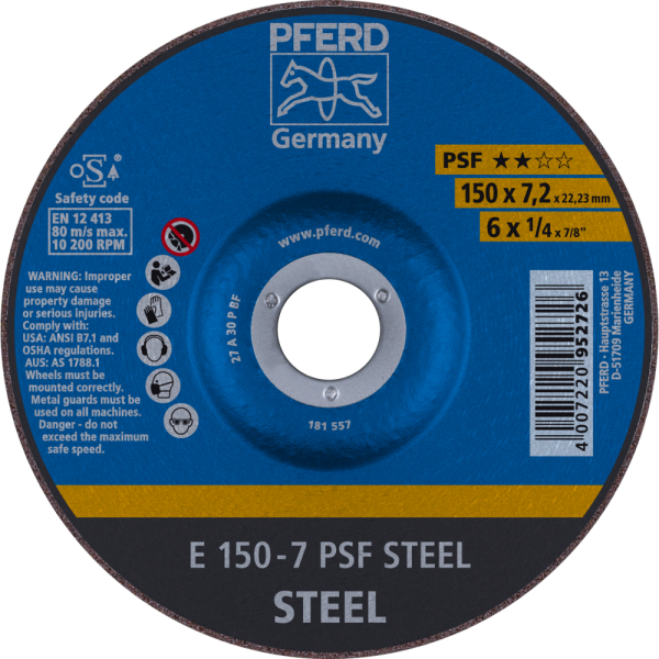 Schruppscheiben E 150-7 PSF STEEL Produktbild img1 L