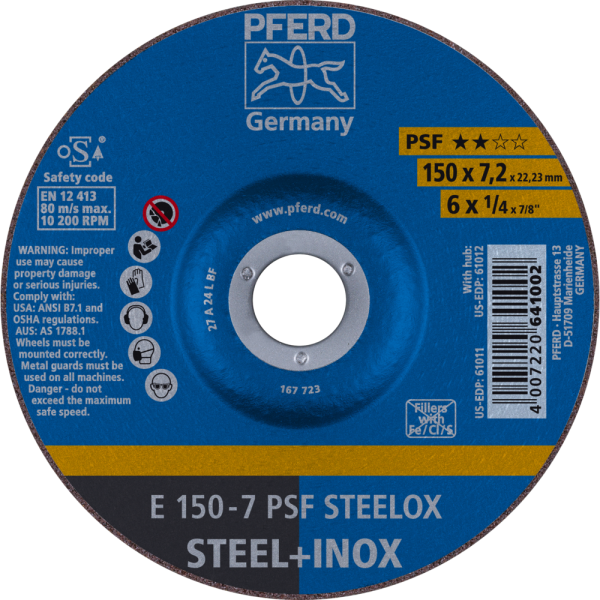 Schruppscheiben E 150-7 PSF STEELOX Produktbild img1 L