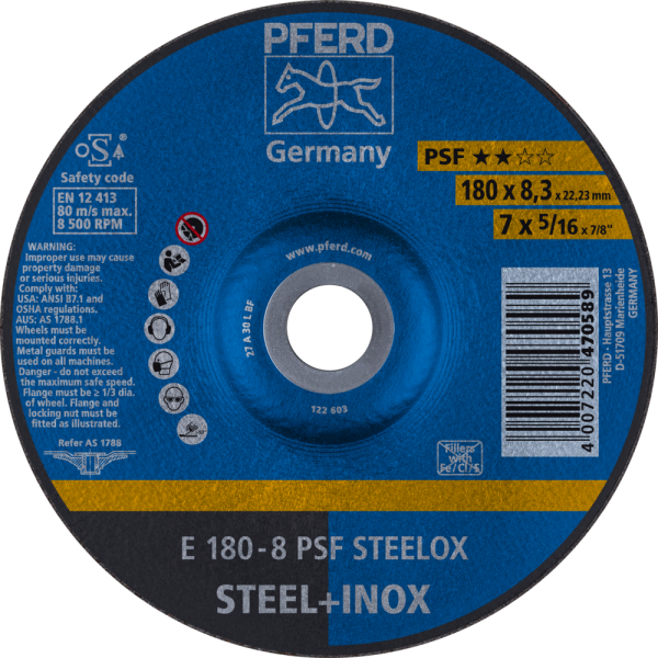 Schruppscheiben E 180-8 PSF STEELOX Produktbild img1 L