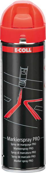 PRO Markierspray 500ml rot E-COLL Produktbild img1 L