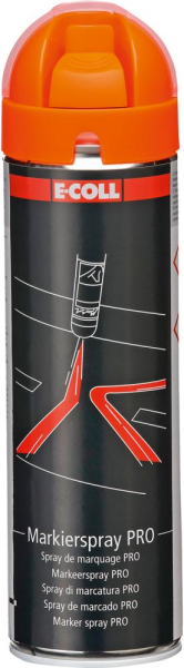 PRO Markierspray 500ml orange E-COLL Produktbild img1 L