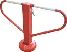 Parkplatzsperre H500xB800 mm rot/wieß zum Aufdübeln elastisch Produktbild img1 L