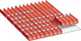 Muldeneinsatz-Set für FH 50 mm 27x36 E 4-tlg,12 Mulden,50 Wände D 33 mm LISTA Produktbild img1 L