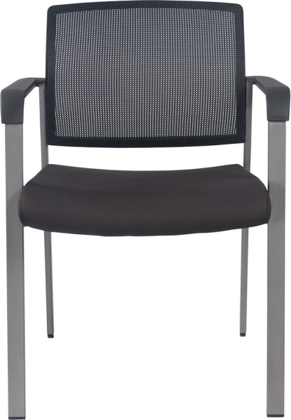 Bürodrehstuhl NET Bezug schwarz, NetzrückenMeetingstuhl teilmontiert Produktbild img1 L