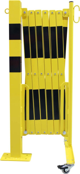 Scherengitter mit Sperrpfosten 70x70mm L bis 4000 mm gelb/schwarz Produktbild img1 L