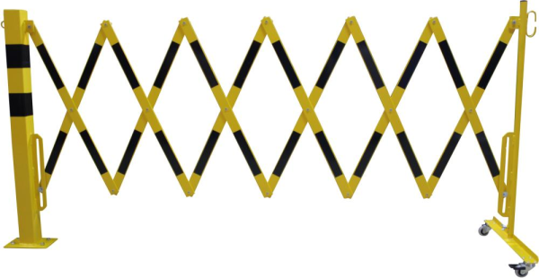 Scherengitter mit Sperrpfosten 70x70mm L bis 4000 mm gelb/schwarz Produktbild img3 L