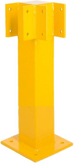 Eckpfosten für Geländer H500xB140xT80 mm Stahl, RAL 1023 Produktbild img1 L
