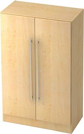 Schrank grau/Ahorn 80x42x127 cm Produktbild img1 L