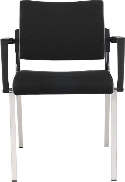 Besucherstuhl Premium Schwarz ( 2 Stühle Set) Produktbild img2 L