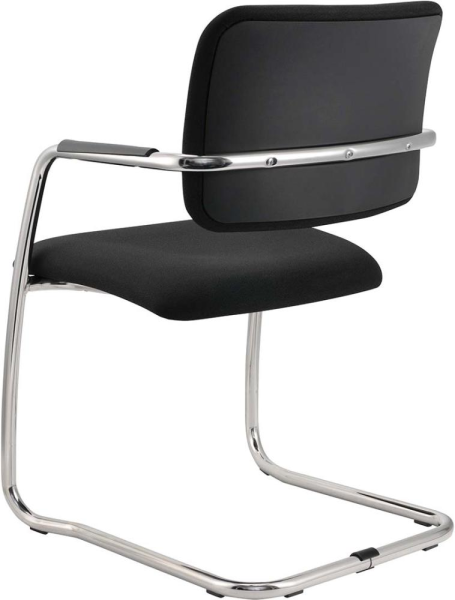 Besucherstuhl Freischwi. Schwarz ( 2 Stühle Set) Produktbild img2 L