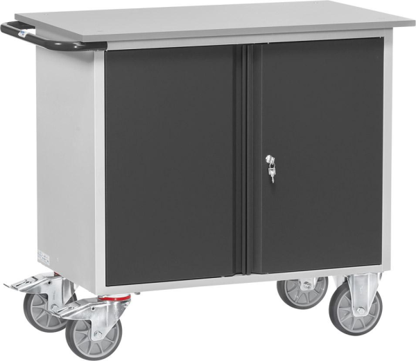 Werkstattwagen B1080xT590xH915mm RAL 7035/7016 1 Schrank Produktbild img1 L