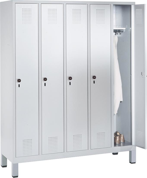 Garderobenschrank 5 Abt. 1850x1480x500mm 7035/7035 Produktbild img1 L