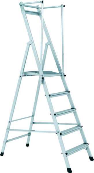 Plattformleiter ZAP Neo S5 Stufen Plattformhöhe 1,24 m Arbeitshöhe 3,24 m Produktbild img1 L