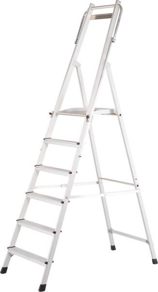 Plattformleiter ZAP Neo S6 Stufen Plattformhöhe 1,49 m Arbeitshöhe 3,49 m Produktbild img1 L