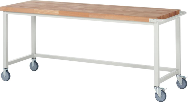 Werkbank fahrbar B2000xT700xH880mm RAL 7035 BMP: 40mm Produktbild img1 L