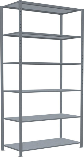 Steckregal B1300xT600xH2500 mm Grundfeld 6 Böden vzk Fachlast 250kg Produktbild img1 L