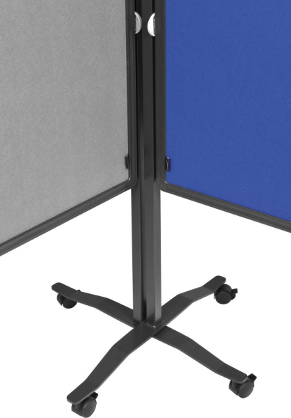 Moderationswand PREMIUM plus mobil Textil marineblau Produktbild img3 L