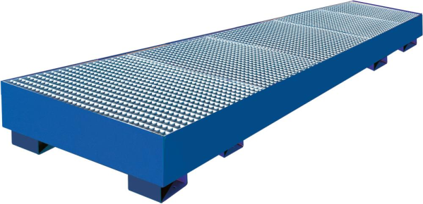 Auffangwanne mit geraden Wänden mit Gitterrost, 345 ltr. Produktbild img1 L