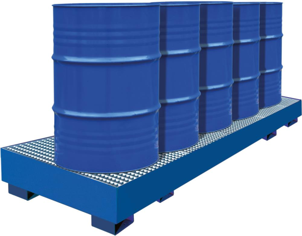 Auffangwanne mit geraden Wänden mit Gitterrost, 345 ltr. Produktbild img2 L