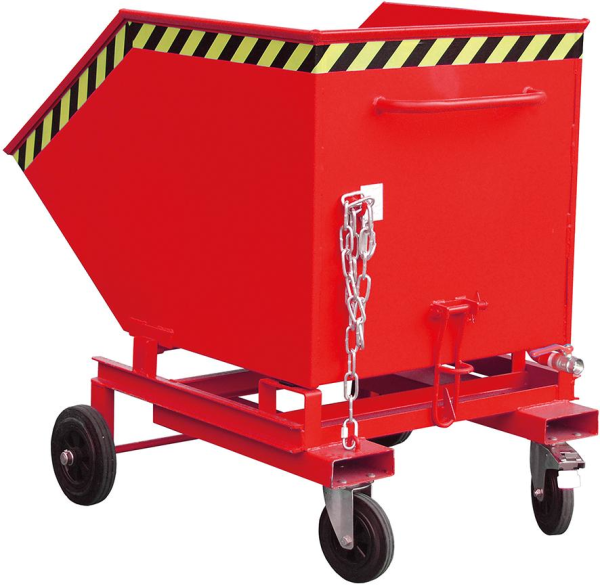 Spänekastenwagen SKW-ET 600 l B1070xT1395xH1220 mm RAL3000 Tragkraft 300kg Produktbild img1 L