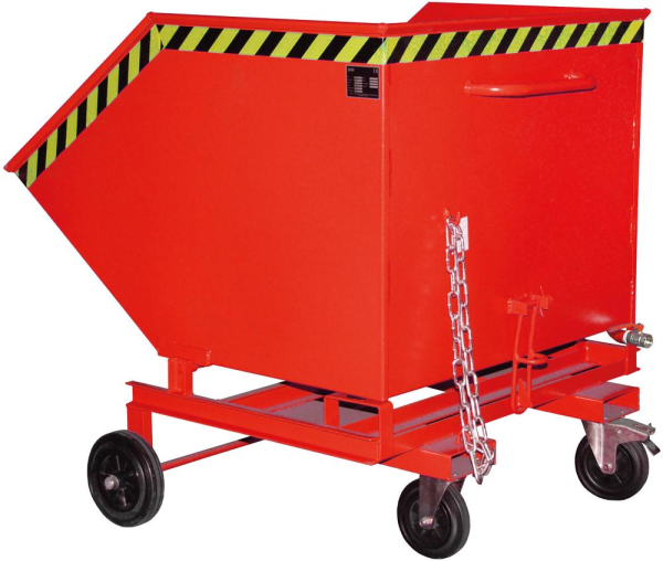 Spänekastenwagen SKW-ET 1000 l B1340xT1420xH1290 mm RAL3000 Tragkraft 300kg Produktbild img1 L